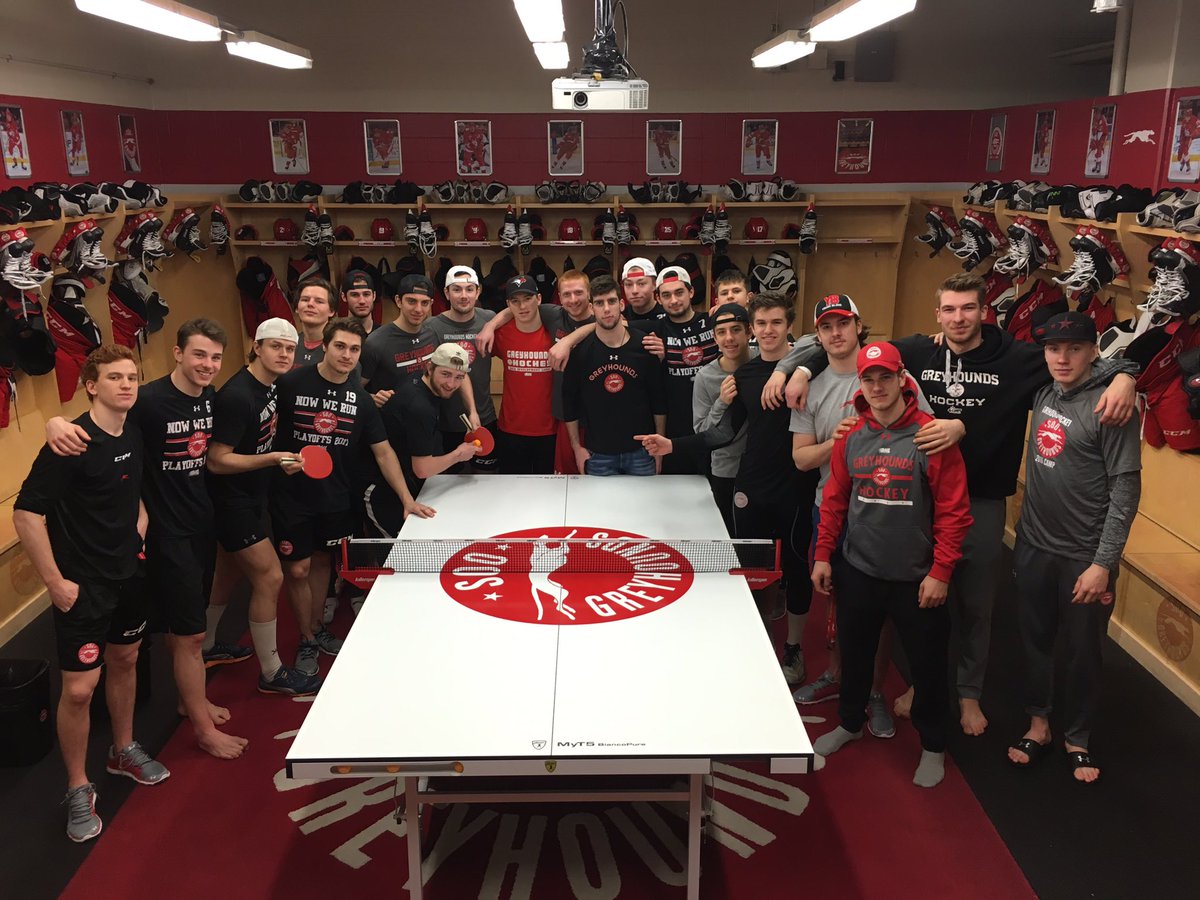 Thanks <a href="/killerspin/">Killerspin</a> from all of us here <a href="/OHLHoundPower/">X - Soo Greyhounds</a> #killerspin #UnPlugNPlay