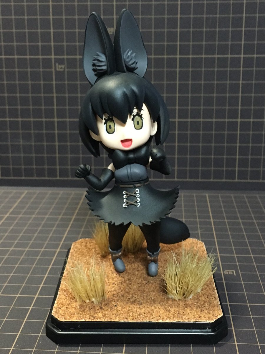 Kei En Twitter まだ草のボンドが乾ききってませんが メラニズムサーバルちゃん完成しました アイリペが初めてのフレンズ なのでみゃみゃみゃ となってるのはご容赦くださーい Gwcにて購入したnight Blueさんのガレージキットをアレンジさせていただきましたm M