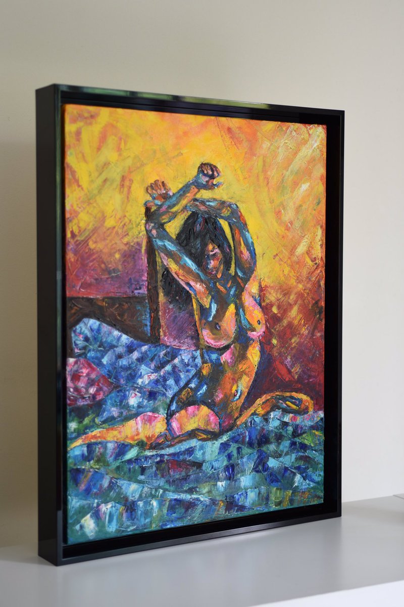 MilcbyMishell's tweet photo. SOLD - "Leila" from my Sensual Collection. Feeling more confident as an Artist. #proudmoment #ContemporaryArt #Artist #expressionist https://t.co/gjsawu3xaj