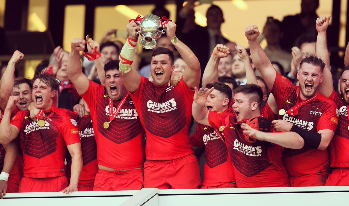 What an amazing feeling and Journey!🎉 Bucs Super Rugby League and cup champions 🔴⚫️🏉Couldn't be prouder of this team! #Hartpury #Double 🏆