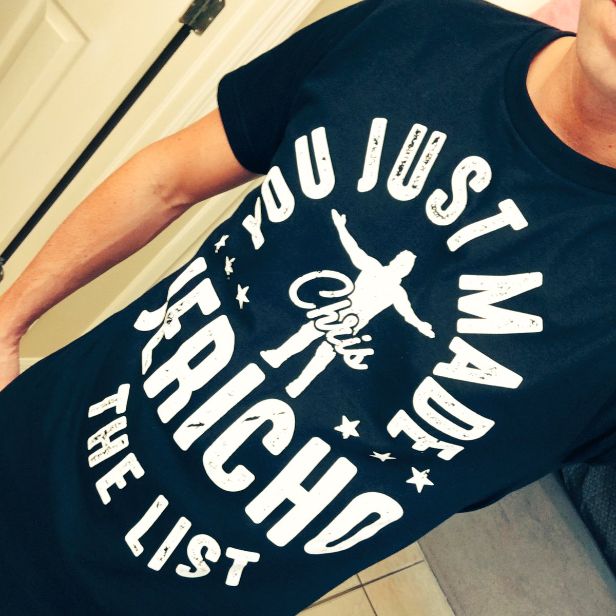 CUPinc's tweet photo. You know what happens when you're not excited for @WrestleMania?!?!? #YouJustMadeTheList @IAmJericho #Event120 #HeadingToTheShow https://t.co/FAf5AUDJTo