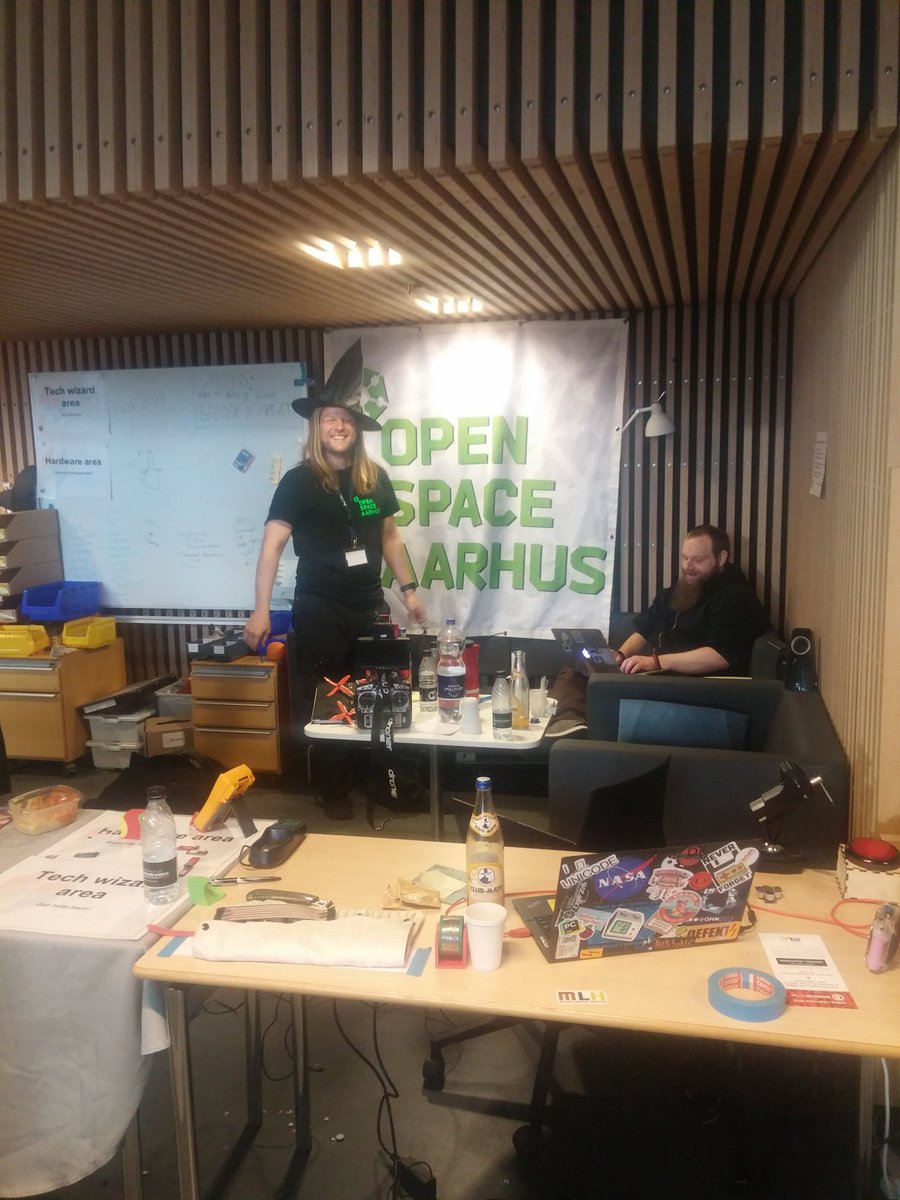 HamDerMarkMoore's tweet photo. I am so immensely proud of the tech wizard crew that we assembled with members from @openspaceaarhus for #auhack2017 https://t.co/pxUmDPdk6Y
