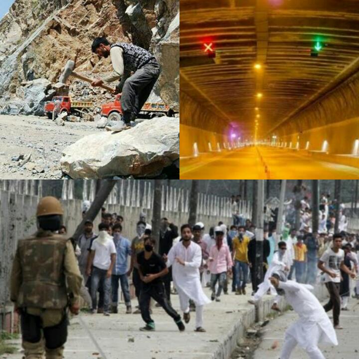 chjayant0101's tweet photo. @narendramodi TheStoryOfJ&amp;K
One carrs stone n wrk fr makng Chenani-Nashri tunnel
Another carrs stone n wrk fr breakng th peace in th region. https://t.co/pLdxdZdsxz