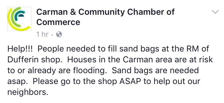 haleyjmcintosh's tweet photo. The town of Carman needs your help! https://t.co/ZqakzWDAdE