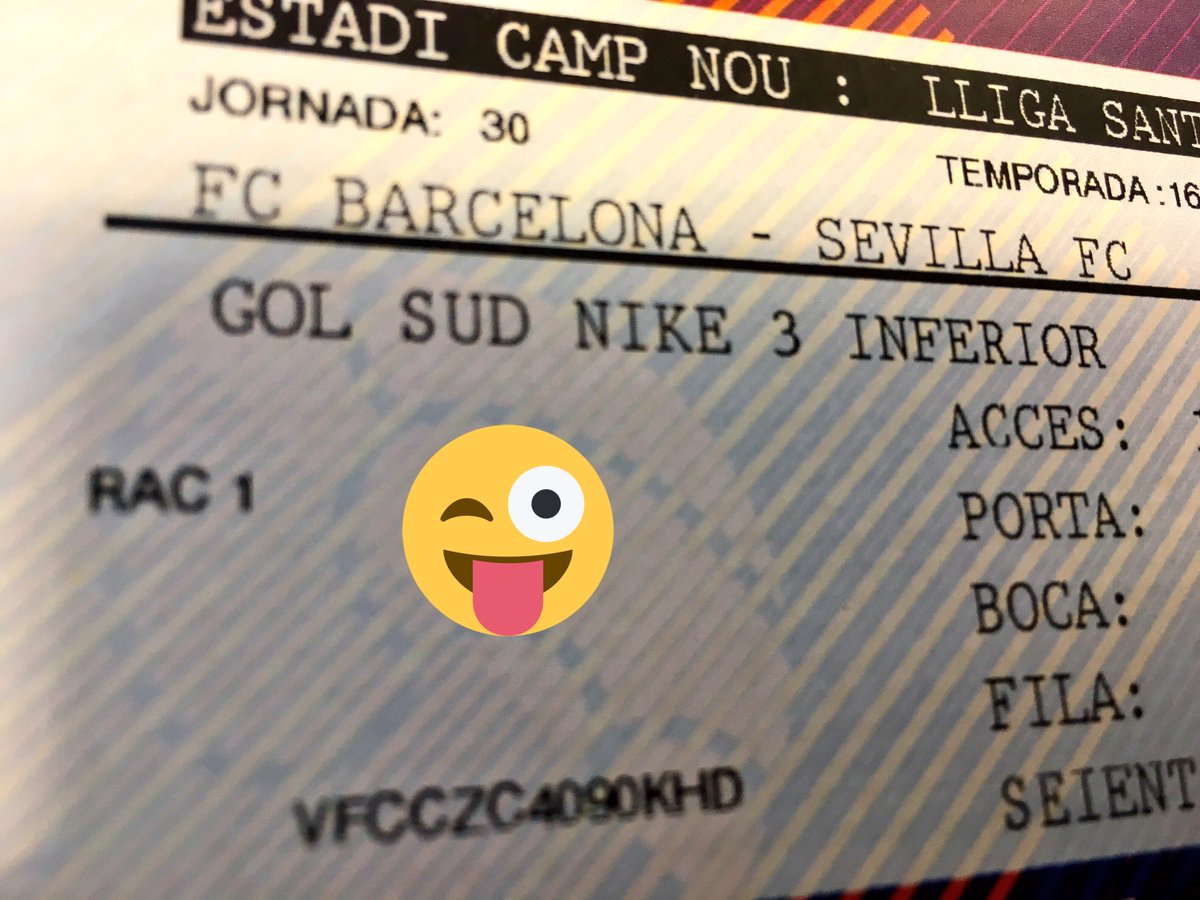 ‼️⚽️Com que dimecres celebrem els 1000 partits del @FCBRAC1... 🥂 👉🏼Voleu anar al Camp Nou? 📆19.30h Barça-Sevilla ✌🏼RT 🍀SORT!!