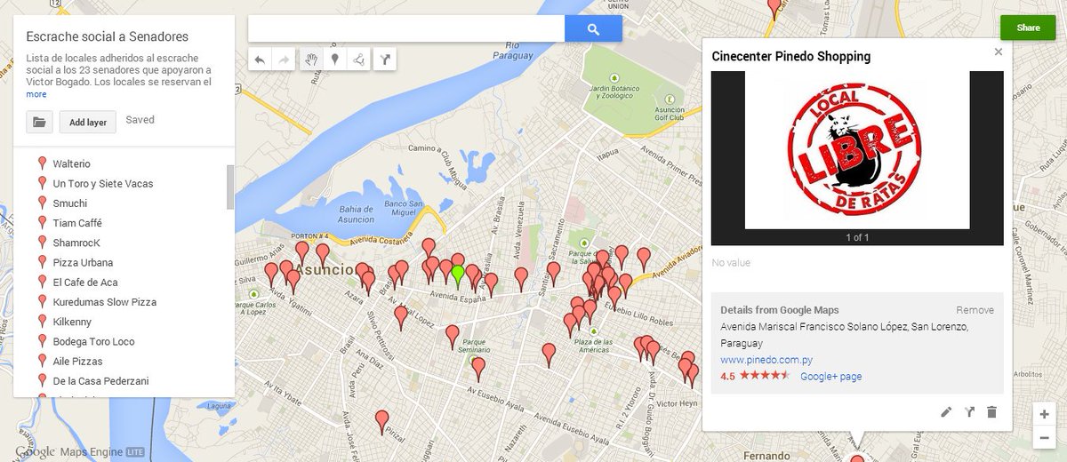 cesanz's tweet image. Mapa actualizado: 126 negocios que se comprometen a ESCRACHAR a los Senadores que violan la Constitución en Paraguay thelemongroup.net/mapa-senadores…