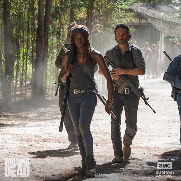 DanaiGurira's tweet photo. Is war upon us? #TWD season finale, tonight 9/8c! https://t.co/eLScTJmUsH