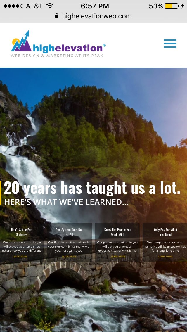 High_Elevation's tweet image. Mobile design 🔥🔥
#WordPress #webdesignlife #redesign
