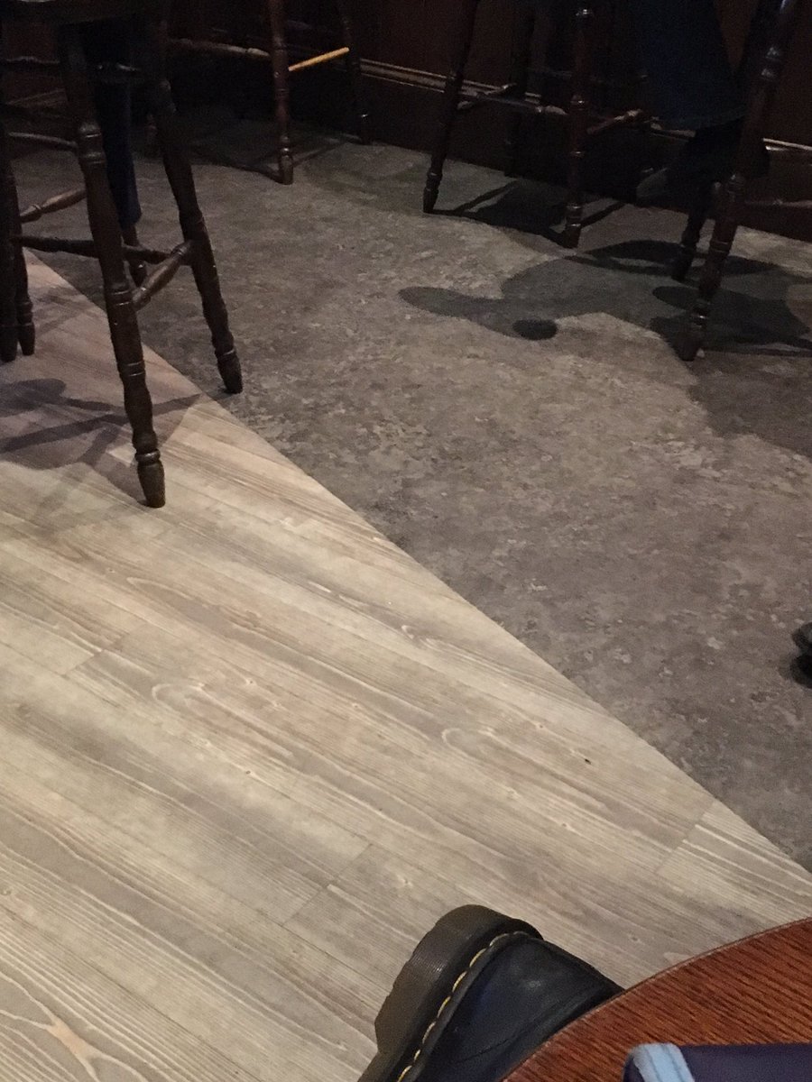 PalaeoLoser's tweet photo. spot the unconformity on Kinloch Hotel pub floor 😂 #everydaygeology #ArranUoL https://t.co/voUlOYVwlP