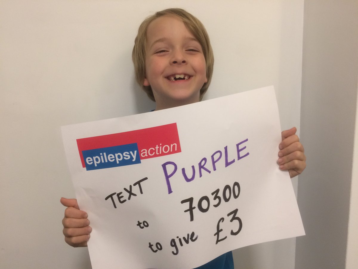 epilepsyaction's tweet photo. On #purpleday last week we were raising epilepsy awareness and fighting loneliness. Still time to text PURPLE to 70300 to give £3 today https://t.co/y2FrvHKaiP