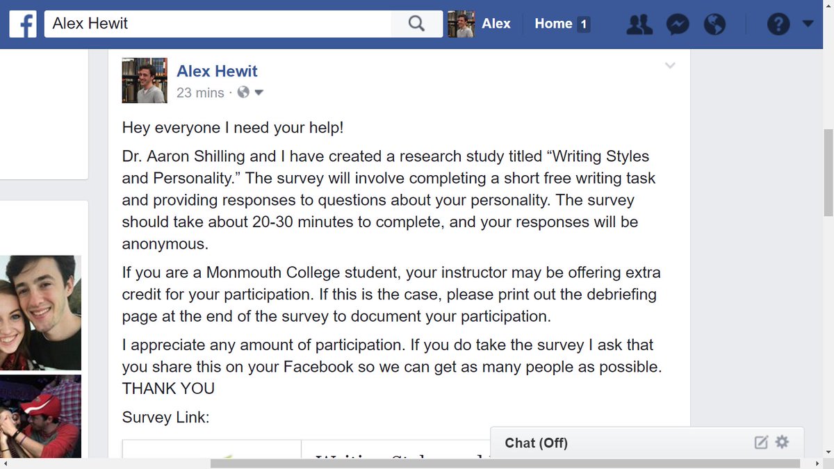 cyhewit's tweet photo. Please HELP! If you have 20 minutes take this study I helped create. Please RT to get to as many people as possible
https://t.co/0XluAScsqs https://t.co/3TwkiI1NiG
