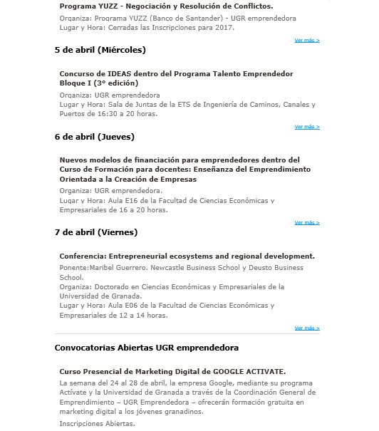 UGRemprendedora's tweet photo. 🗓 Agenda semanal de emprendimiento en @CanalUGR
🚩 Actividades e inscripciones a programas
‼️ Suscríbete😉👉https://t.co/eOGui6U12A https://t.co/Yx90vMrcyO