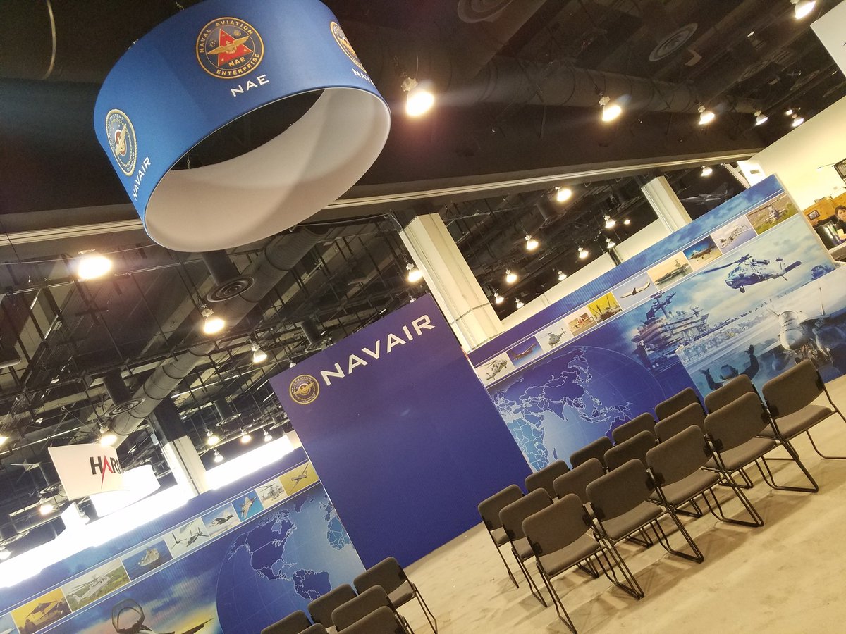 marciahart70's tweet photo. Getting Ready -- @SeaAirSpace setting up @NAE_Readiness, @NAVAIRNews booth for opening day. #SAS17 #NAVAIRatSAS https://t.co/pv0rzVvPVA