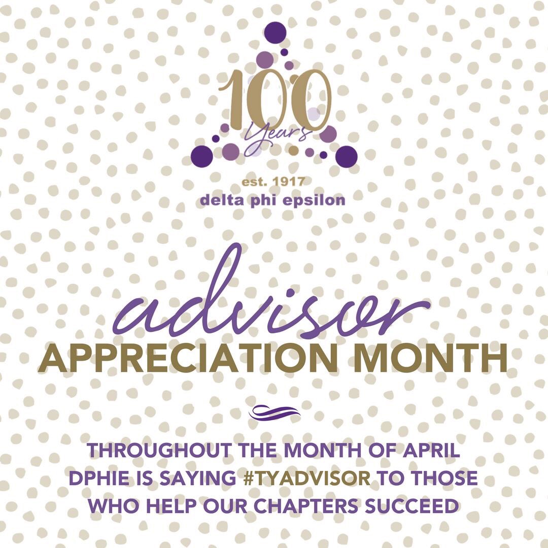 DPhiEIHQ's tweet photo. Tweet at us and share why you're thankful for your chapter advisors! Don't forget to use #TYadvisor ππ https://t.co/XzZJh5pkdB