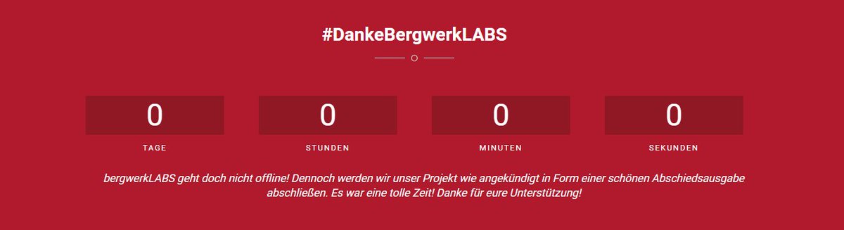 BWLabsKurier's tweet photo. Der Countdown ist abgelaufen: nicht für den Server, aber für den Kurier.

Ein letztes Dankeschön an euch und den Server kommt aber noch! ❤️ https://t.co/hrWfrxOdBL