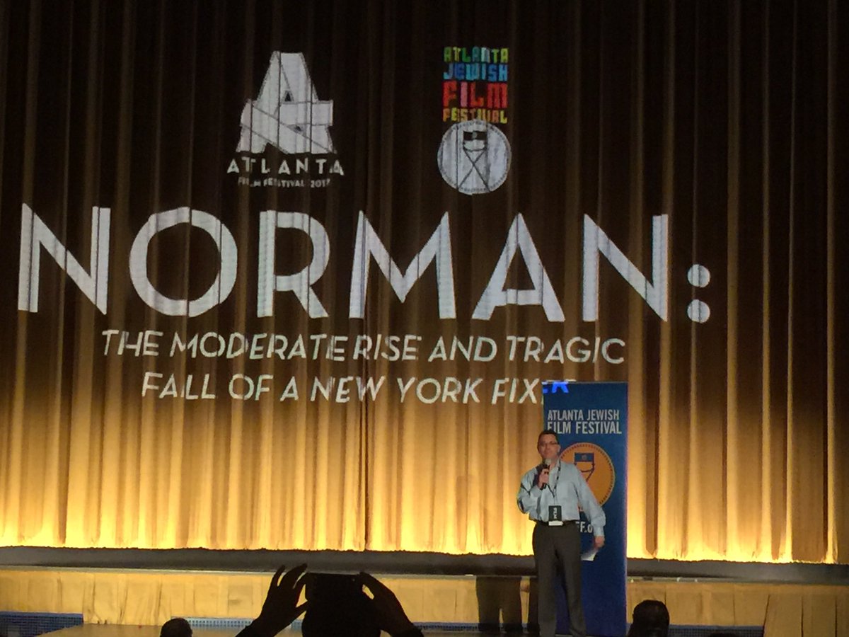 Lastonetoleave's tweet photo. Next up @atlantafilmfest #Norman Some great films are playing today. #ATLFF #ATLFF2017 @atljewishfilm https://t.co/9ihJmIASjF