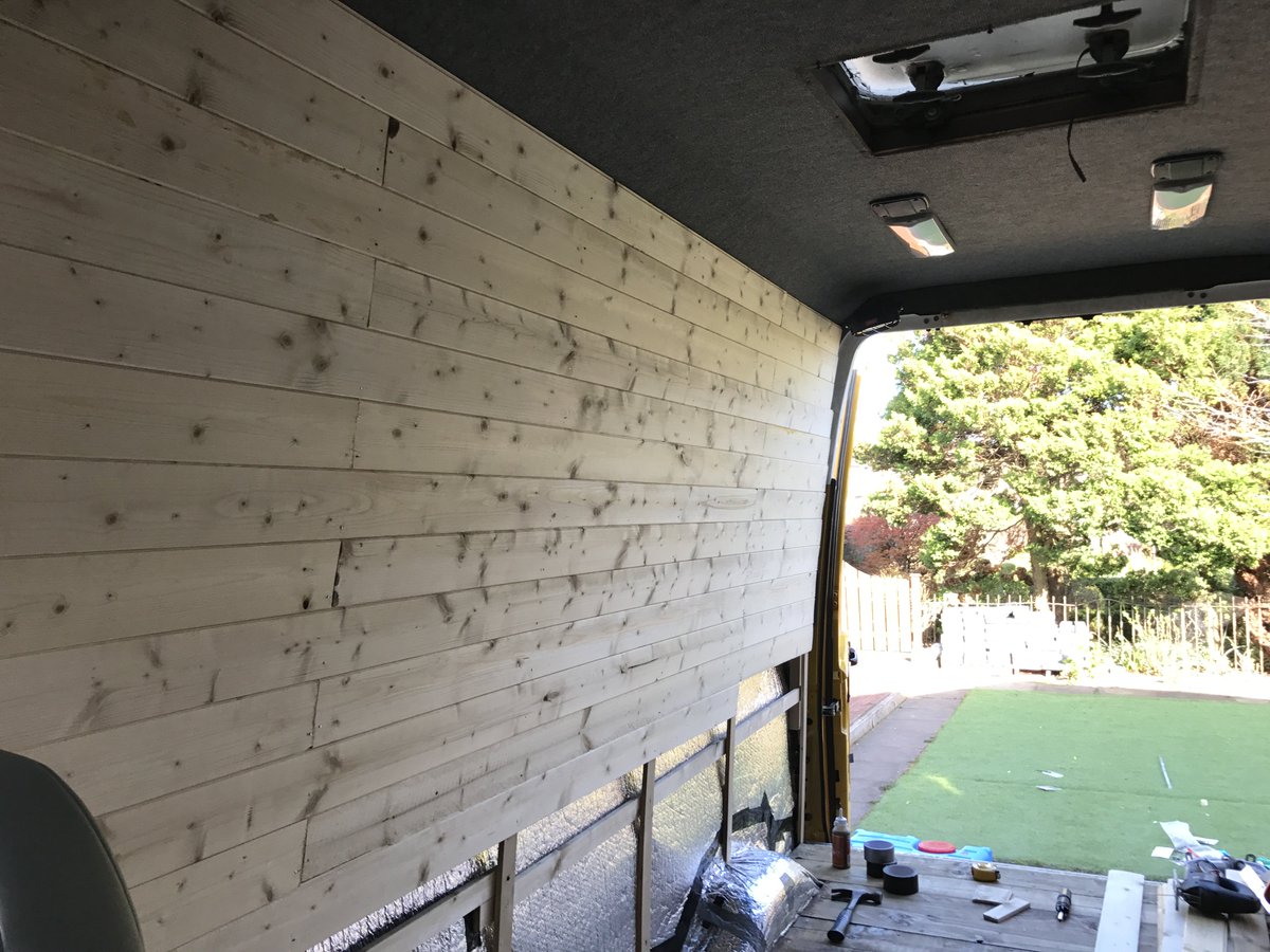 buzzthebus's tweet image. Really pleased with progress today! Got the walls up 😁 #vanlife #vanlifebuild #vanlifeideas #vanlifescotland #fordtransit #diy #project