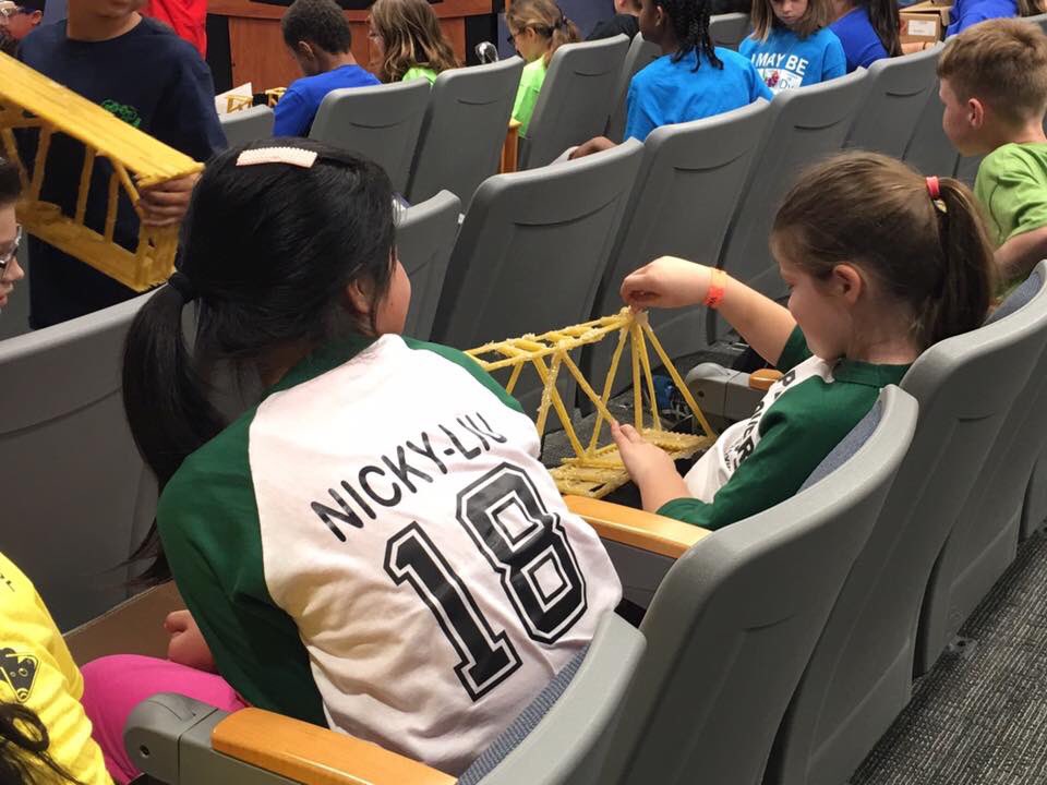 MsLauraWilliams's tweet photo. So proud of these @EMYoderElem scientists and all of their hard work on their #pastabridge. Great job, ladies! #scienceolympiad https://t.co/fiNyOabq3N