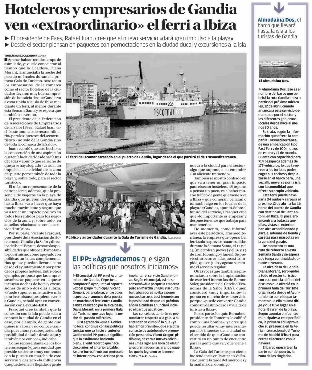 #GalaTurismeGandia 👇

1️⃣ SICTED
2️⃣ Convention Bureau
3️⃣ Auditorio Baladre
4️⃣ Ferry Gandia-Ibiza

No lo hacíamos tan mal en #turismo 😉🙂