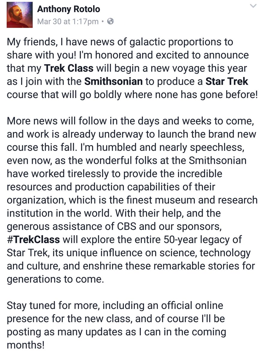 Trek Class tweet media