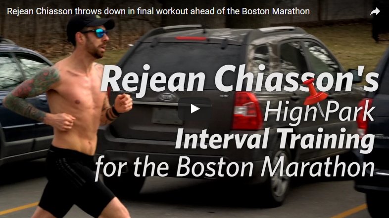 CanadianRunning's tweet photo. VIDEO: @PaceandMind's @rejean_chiasson nails final big workout before the @bostonmarathon: https://t.co/Mg1db639AU https://t.co/bMdNAta9TK
