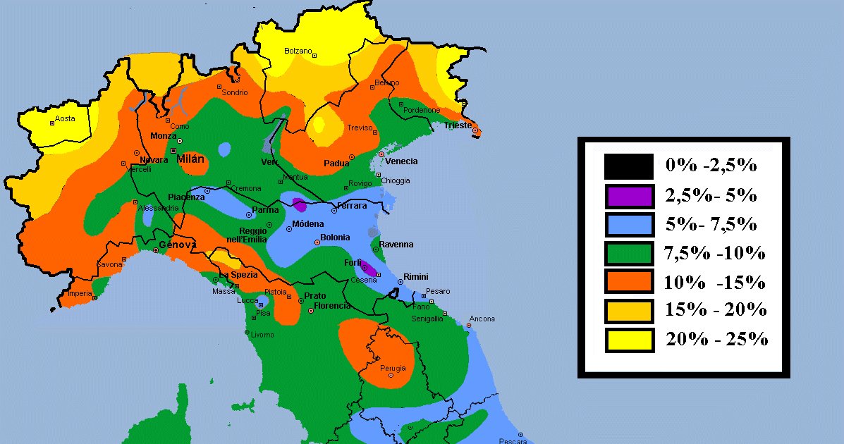 VividMaps's tweet photo. Percentage of Blond Hair in the Italian regions https://t.co/szO15p7MLr #Geneticmaps #Italy https://t.co/2hgLTLPpIW