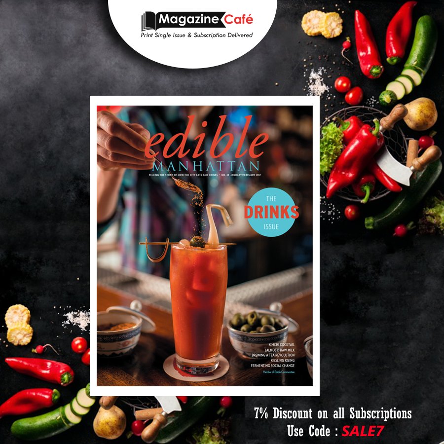 magazinecafe's tweet photo. #Edible #Manhattan Feb/March issue is out now 
https://t.co/ahMdqXVVa8 
#food #foodmag #Ediblemagazine #Drinks #eating https://t.co/zzwW0Zicdq