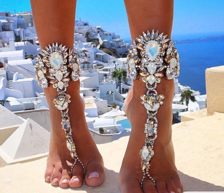 Why wear sandals when you could wear sparkles ? 😍 email me for orders sparklemeorders@yahoo.com