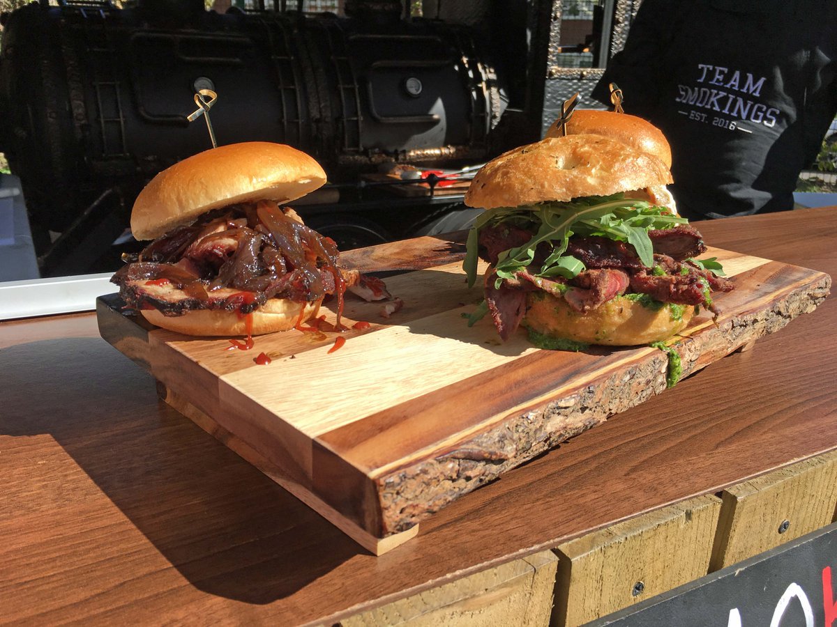 These <a href="/smokingsuk/">SmoKings Barbecue</a> sarnies are smoking hot - literally! Made with the best BBQ meat, you definitely won't go home hungry. #foodies #london