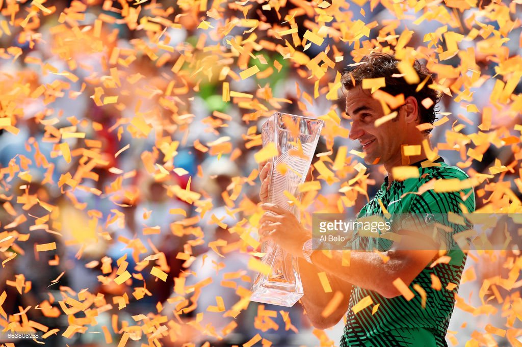 Getty Images Sport (@gettysport) on Twitter photo Congratulations champ! <a href="/rogerfederer/">Roger Federer</a> wins the <a href="/MiamiOpen/">Miami Open</a> to claim his third title of 2017! 🏆🏆🏆 📷: <a href="/albello55/">Al Bello</a> Congratulations champ! <a href="/rogerfederer/">Roger Federer</a> wins the <a href="/MiamiOpen/">Miami Open</a> to claim his third title of 2017! 🏆🏆🏆 📷: <a href="/albello55/">Al Bello</a>