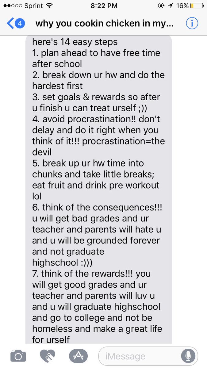 Maddie Gooding On Twitter If You Need Motivation To Do Your Homework Just Contact Meganhaines7