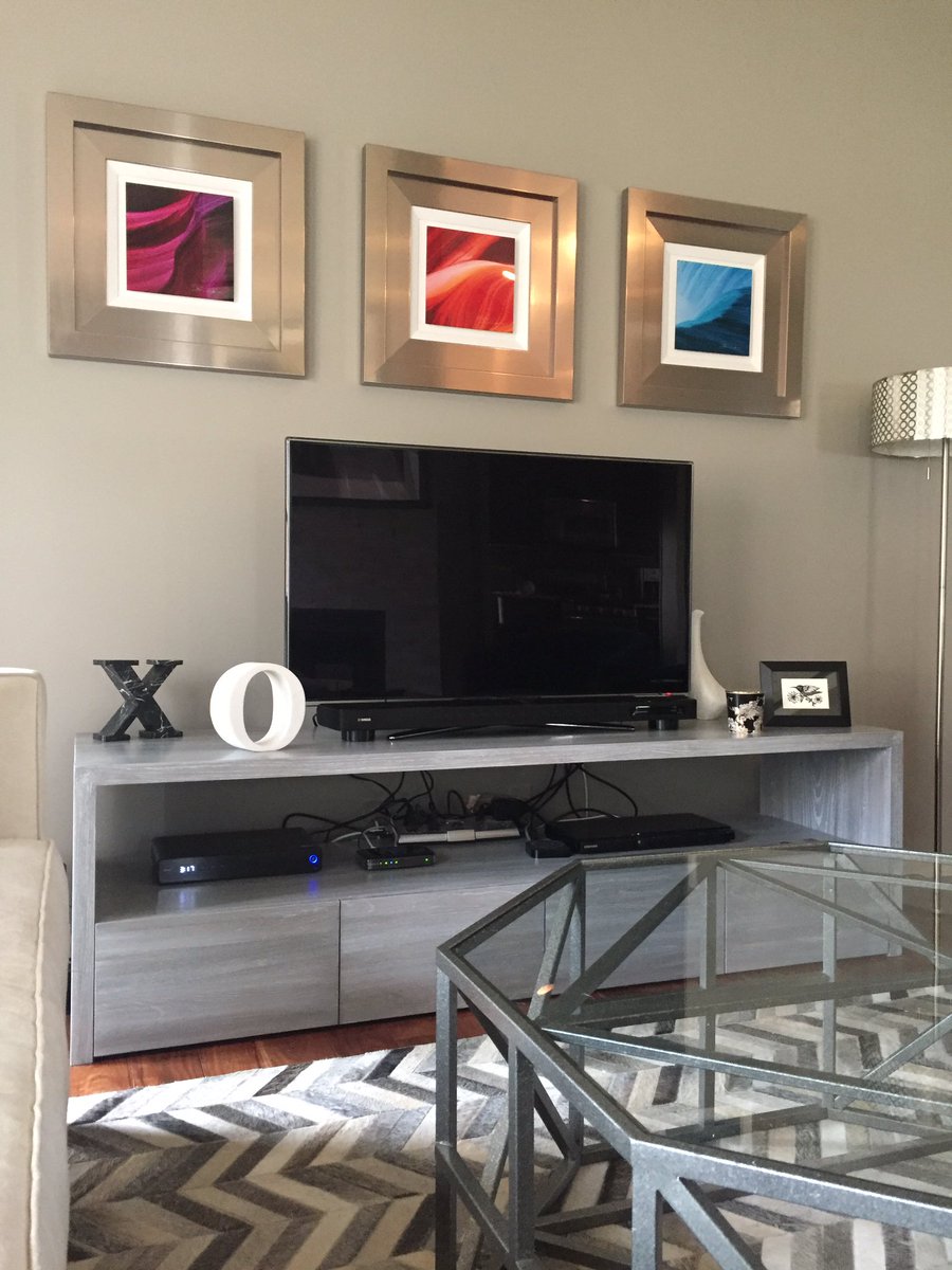bexfit's tweet photo. Thank you, Clay Aronson @ https://t.co/PdDMRKurr3 for the gorgeous bar cart and media cabinet! You are so incredibly talented; I'm in awe! https://t.co/xsTxVBczWA