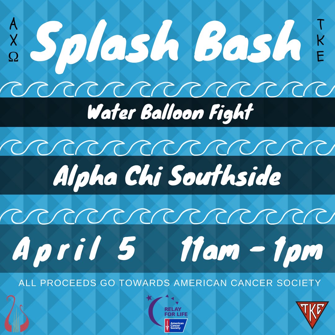 UWF_TKE's tweet photo. 🚨EVENTS THIS WEEK🚨
*Splash Bash is subject to date change due to weather*
#UWFRelay17 https://t.co/4h6mzcFxxN