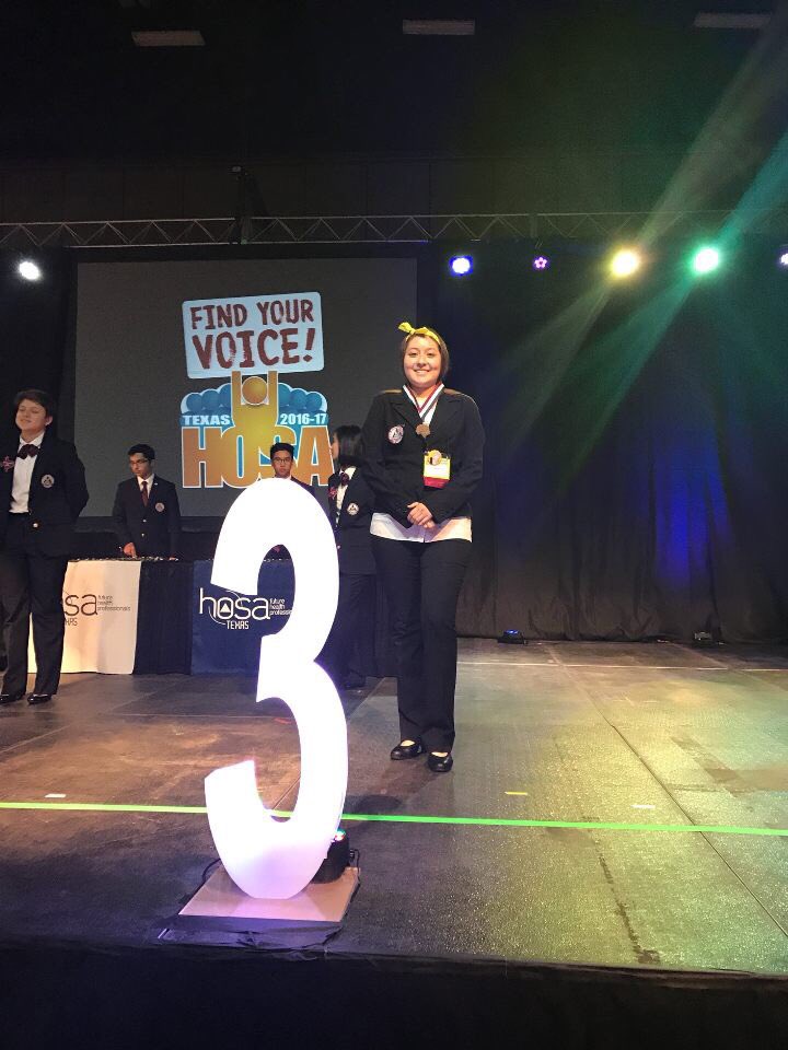 Hope is going to nationals!! She made 3rd place in Health Career photography !!