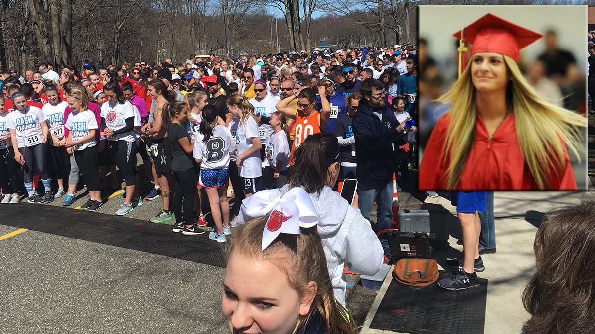 NBCConnecticut's tweet photo. #Milford 5K honors 19-year-old Danni Kemp, who passed away after being diagnosed with inoperable brain tumor https://t.co/3mOX1N1oko https://t.co/odN9mn4KH8