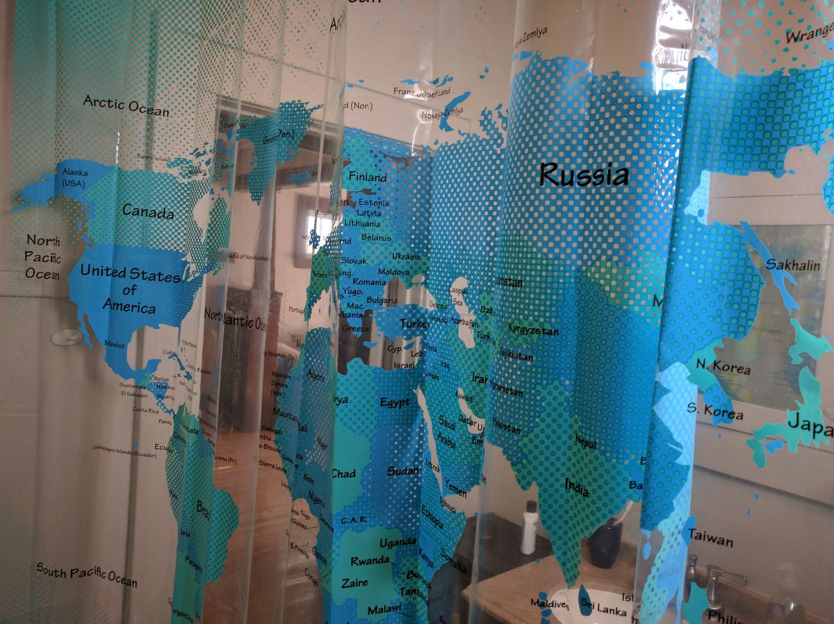 tiffcassidy's tweet image. Shower time just got a lot more fun. I found the best curtain. #maps #mapsmapsmaps