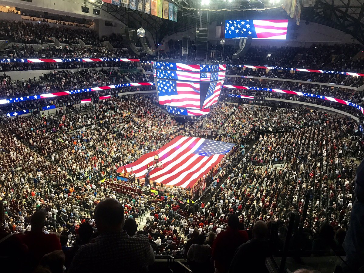 A house packed out for WOMEN. This view is empowering. For all the little girls watching...