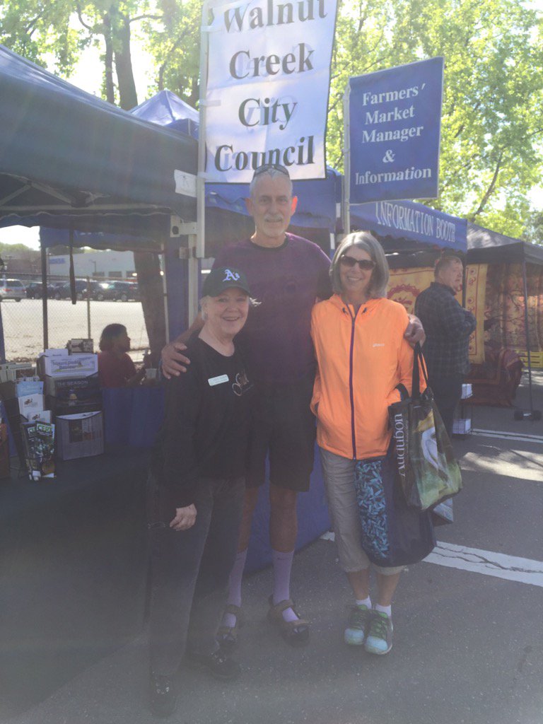 It's #OpeningDay.  At Farmer's market with citizens looking forward to great major league season.