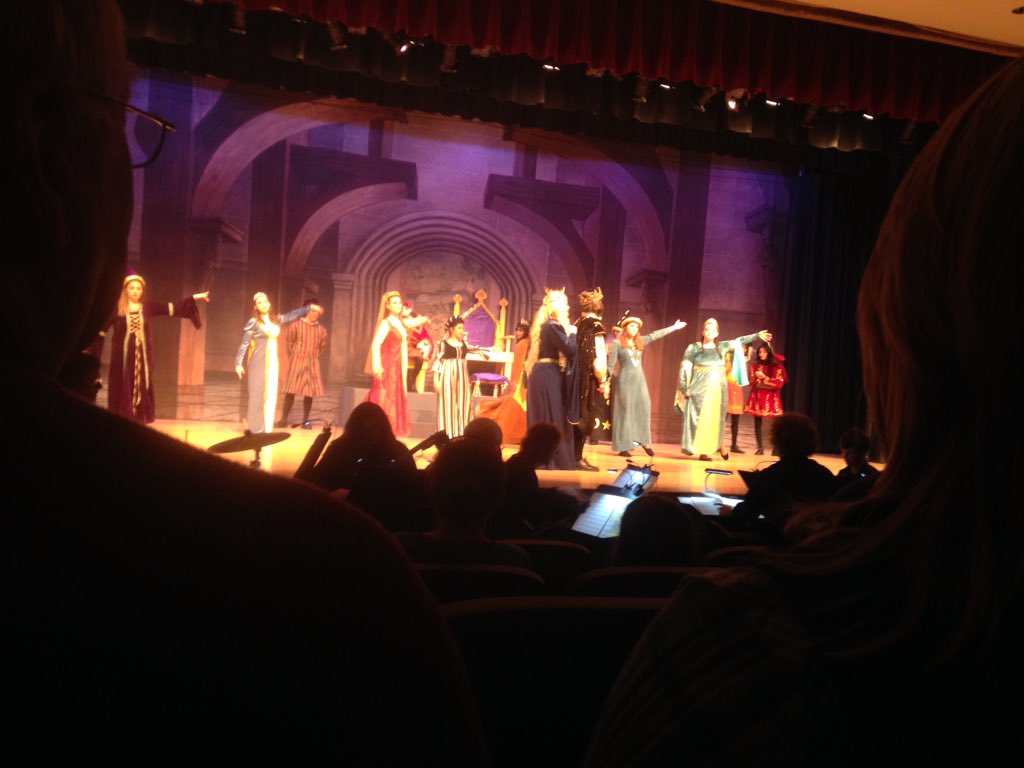 I wasn't supposed to take pics, but couldn't help documenting today's great performance of Once Upon a Mattress <a href="/FHS/">fhs</a>