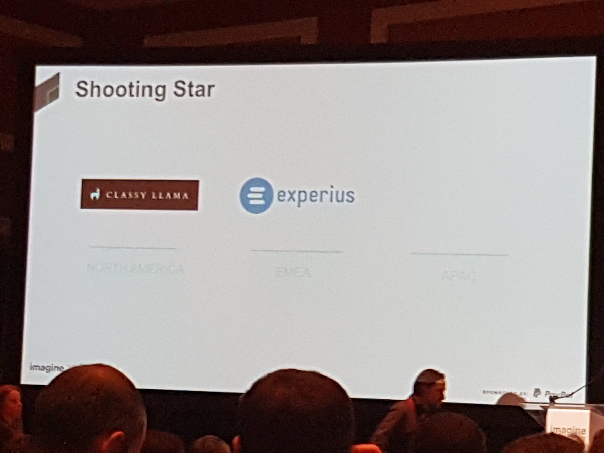 TweetsKath's tweet photo. Congratulations #experius winning the Shooting Star award for EMEA at #magentoimagine2017 https://t.co/4XHY49UTqu