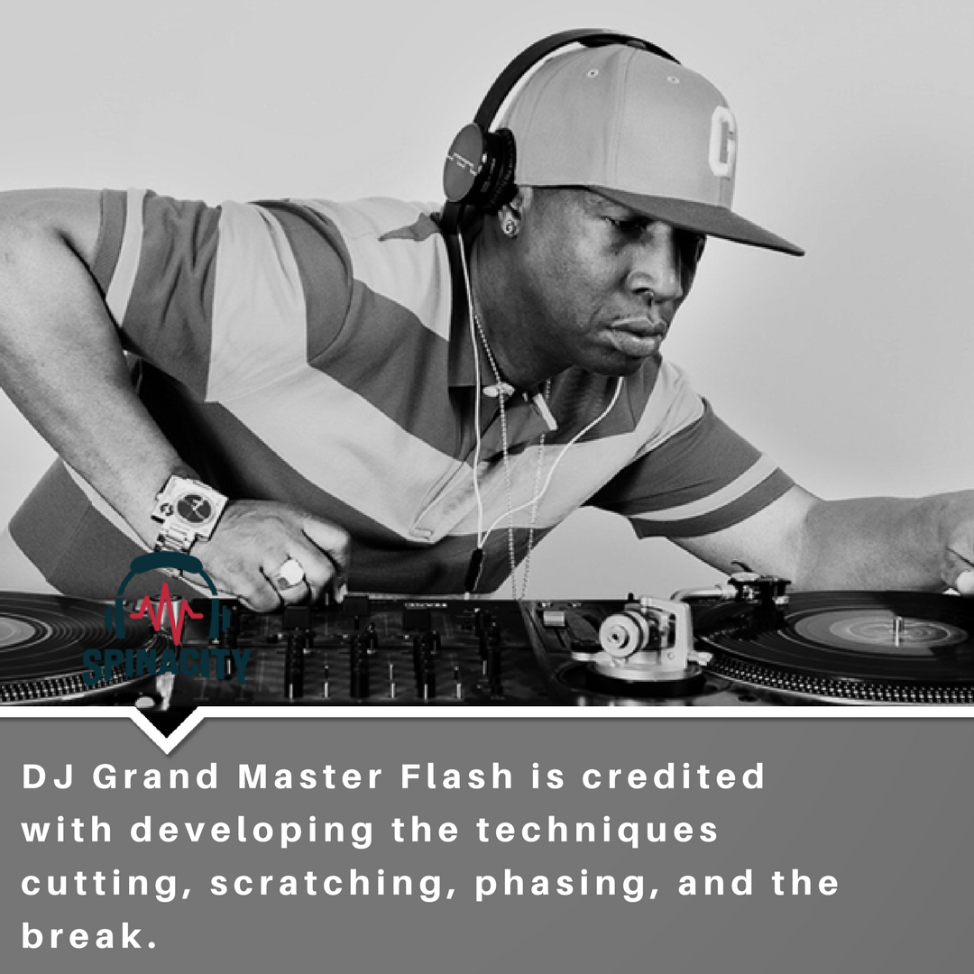 spinacitymusic's tweet photo. DJ Grand Master Flash is credited with developing the techniques cutting, scratching, phasing, and the break. #Spinacity #Music #Dj https://t.co/A721OIvUPE