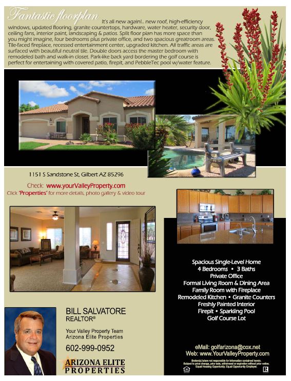 Home for sale in Gilbert AZ, Gilbert, Bill Salvatore #ArizonaRealEstate  #AZVHV #AEP  #buyingahome #GilbertRealtor #ArizonaEliteProperties