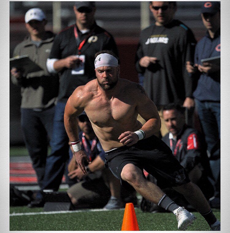 Great last time getting to compete in the Jones with my guys. Appreciate everyone's support! #ProDay #GunsUp