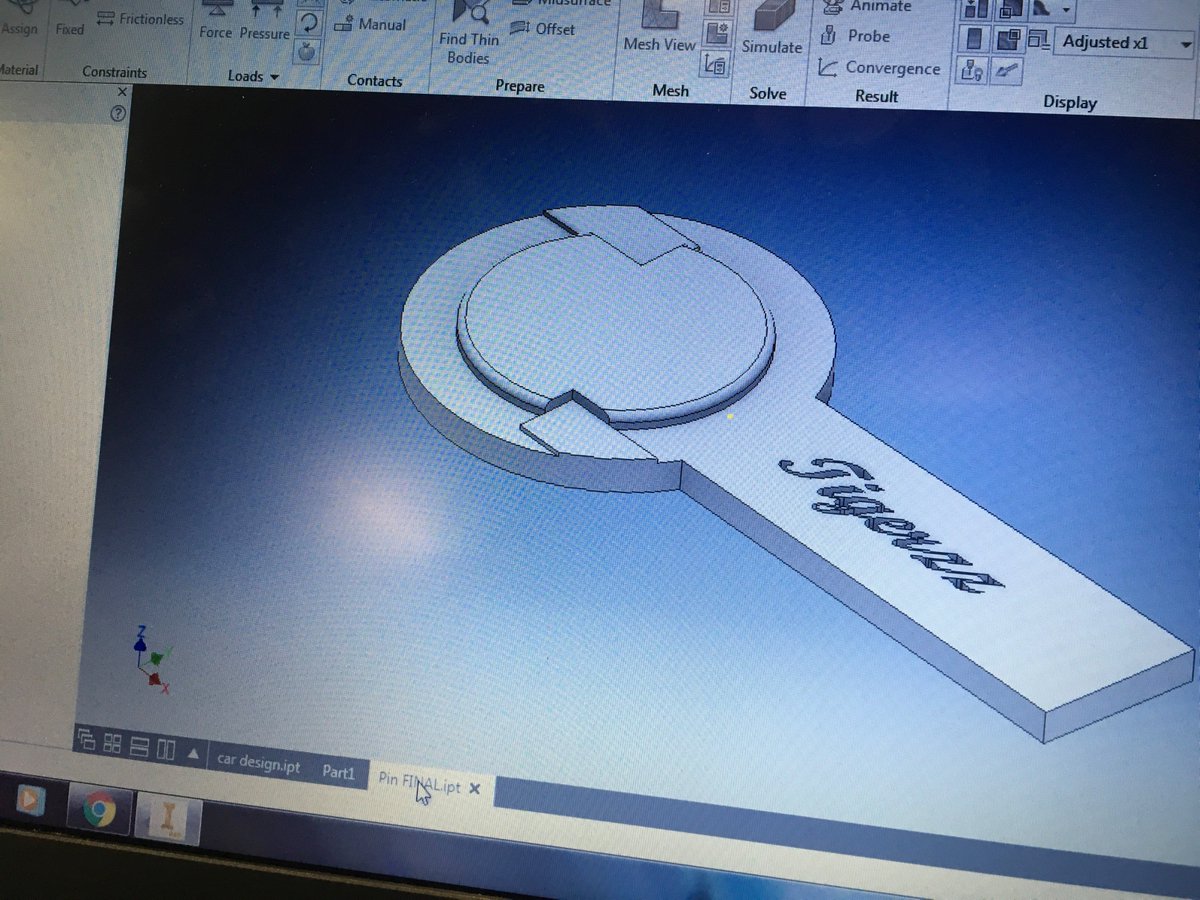 Brandon96157486's tweet photo. Here is an update of a CAD file of our teams pin. 🤓#tigerzz #pmhstem https://t.co/u0GJ2mmpl9