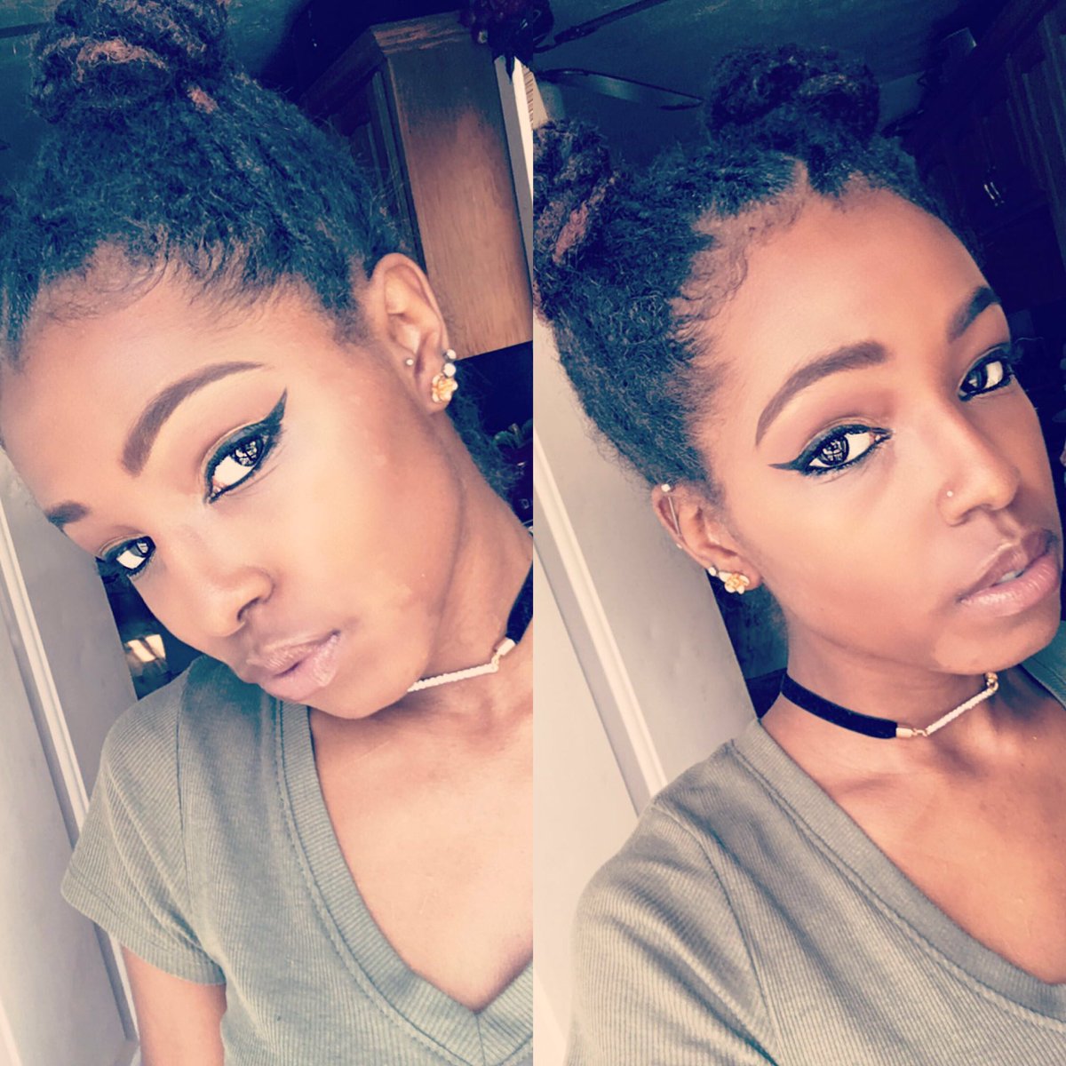 Love_Chantae_'s tweet photo. #locbuns #makeup #beauty #AlaysiaChantae' https://t.co/sjYSaYPCxP