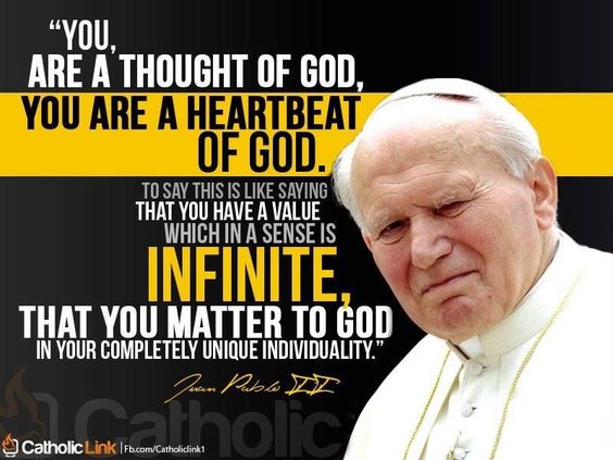 So many beautiful words... #popejohnpauliiday