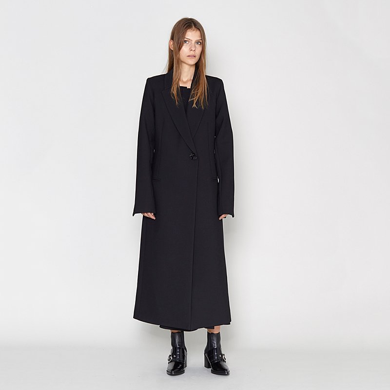 Masterfully tailored, the double breasted Blazer Coat from Georgia Alice embodies restrained, wearable luxury > bit.ly/MC-GEORGIAALICE