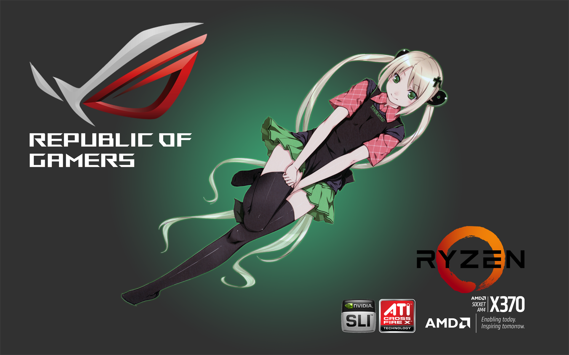 Alphaziel Asus Rog 4kモニター用に壁紙作りました Amd Am4 Ryzen つくもたん T Co Bvy9anum6o T Co Yi69fda40l Twitter