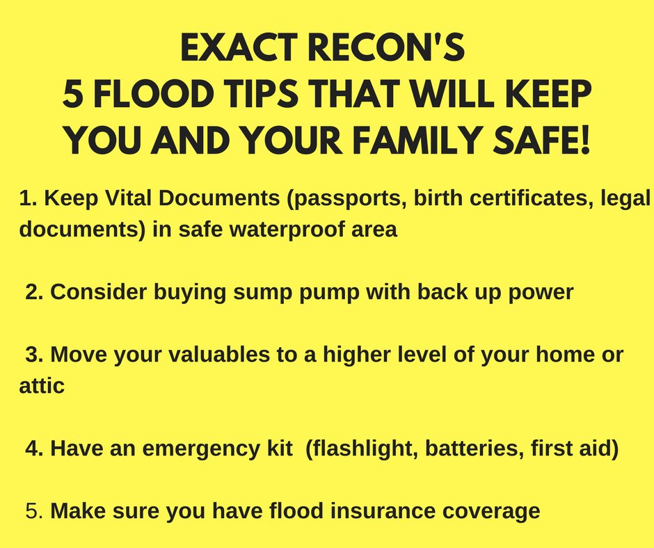 Here are a few tips to help you and your family during a rainy April. Chad Grimes #ExactRecon #AnnAbor #TrustLeader