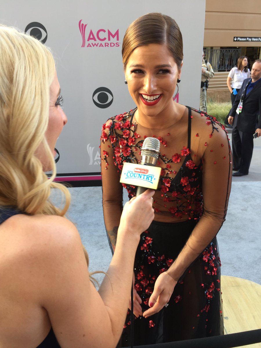 RDCountry's tweet photo. Wrapping up the #ACMs red carpet with #RDMA nominee @CassadeePope! https://t.co/0g0Tz2Cma7